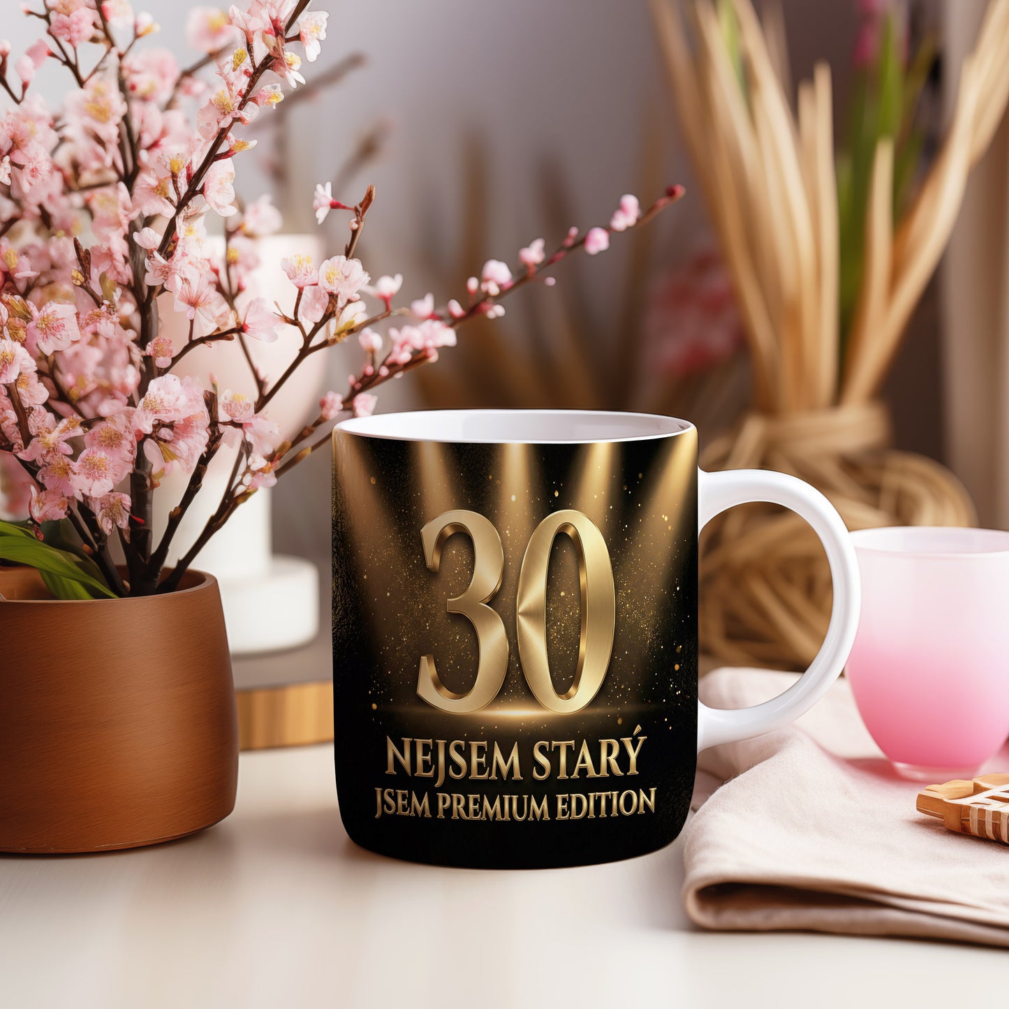Narozeninový hrnek 30 let – NEJSEM STARÝ JSEM PREMIUM EDITION