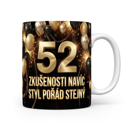 Narozeninový hrnek s číslem 52