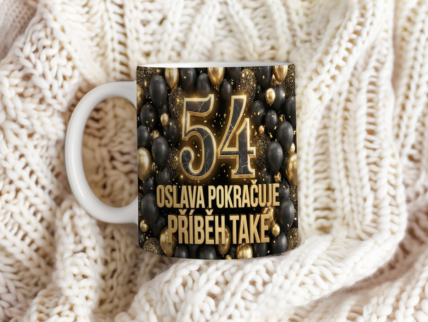 Narozeninový hrnek 54 let – OSLAVA POKRAČUJE, PŘÍBĚH TAKÉ