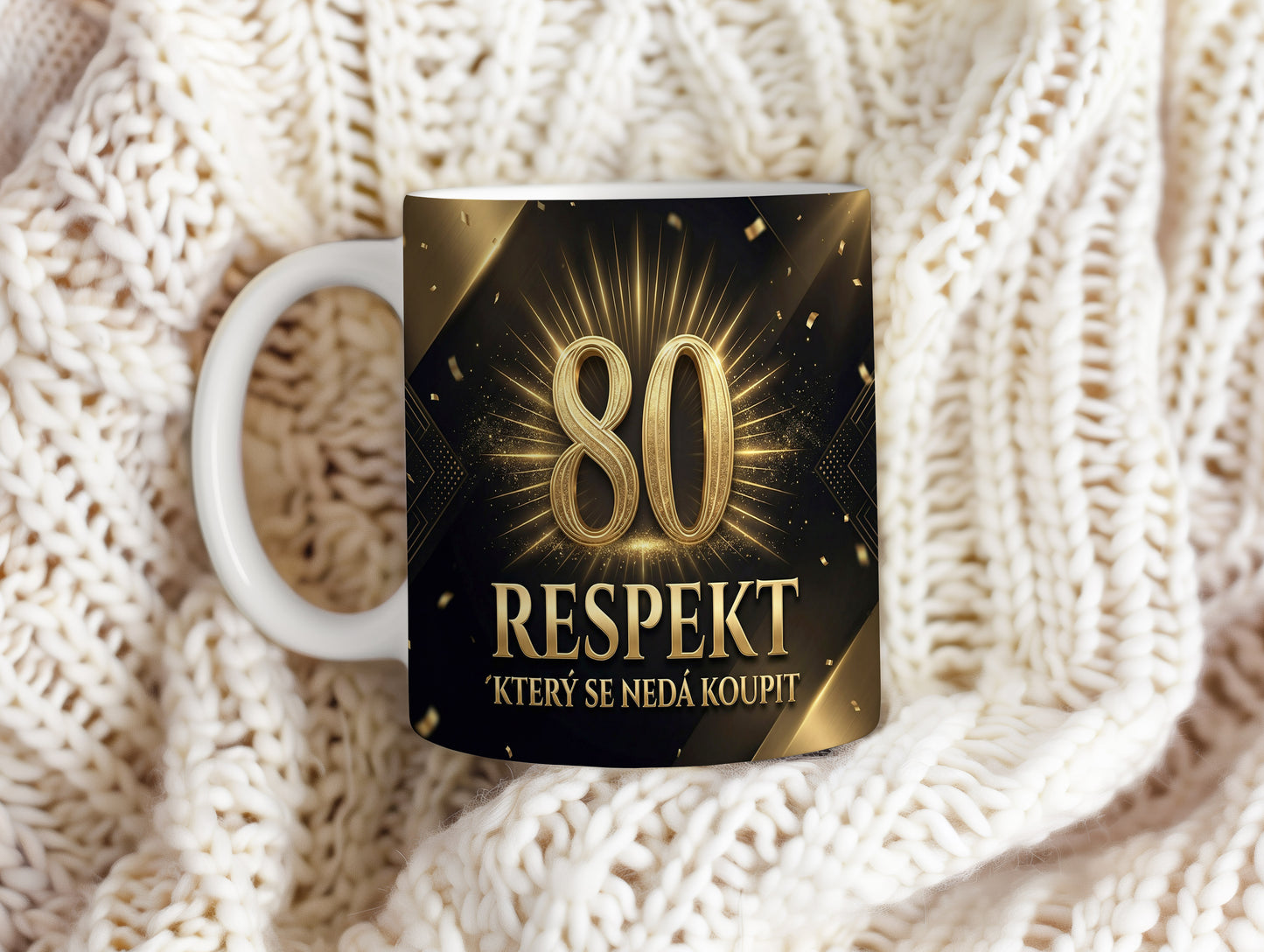 Narozeninový hrnek 80 let – RESPEKT, KTERÝ SE NEDÁ KOUPIT