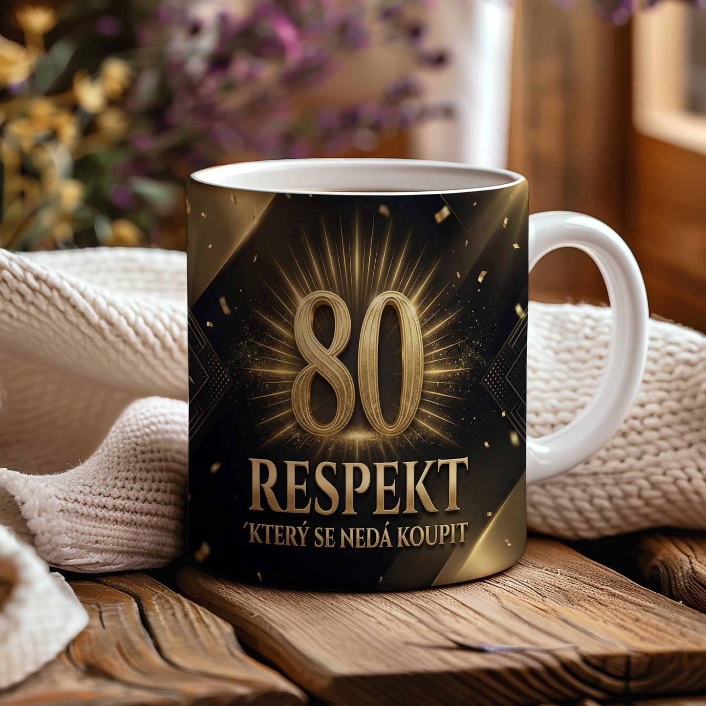 Narozeninový hrnek 80 let – RESPEKT, KTERÝ SE NEDÁ KOUPIT