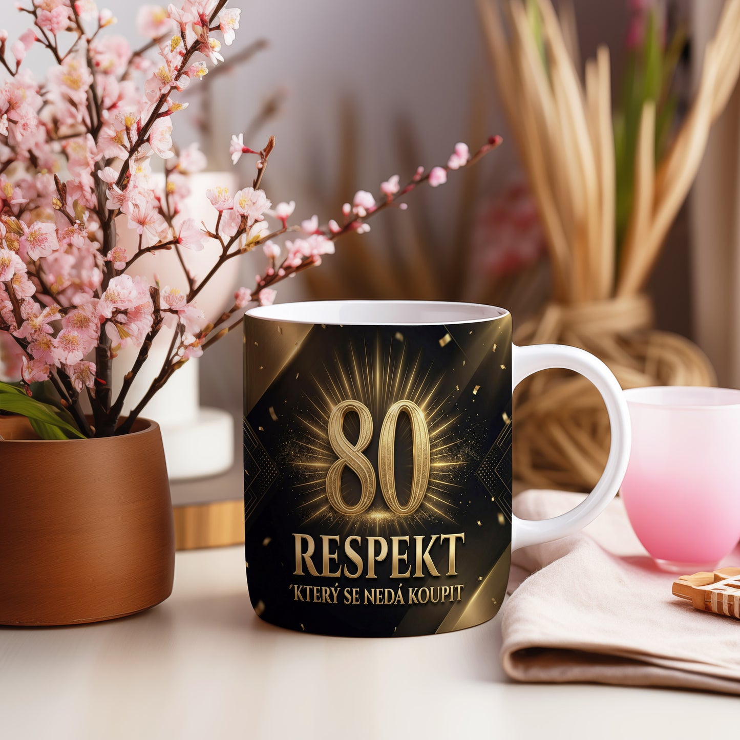 Narozeninový hrnek 80 let – RESPEKT, KTERÝ SE NEDÁ KOUPIT