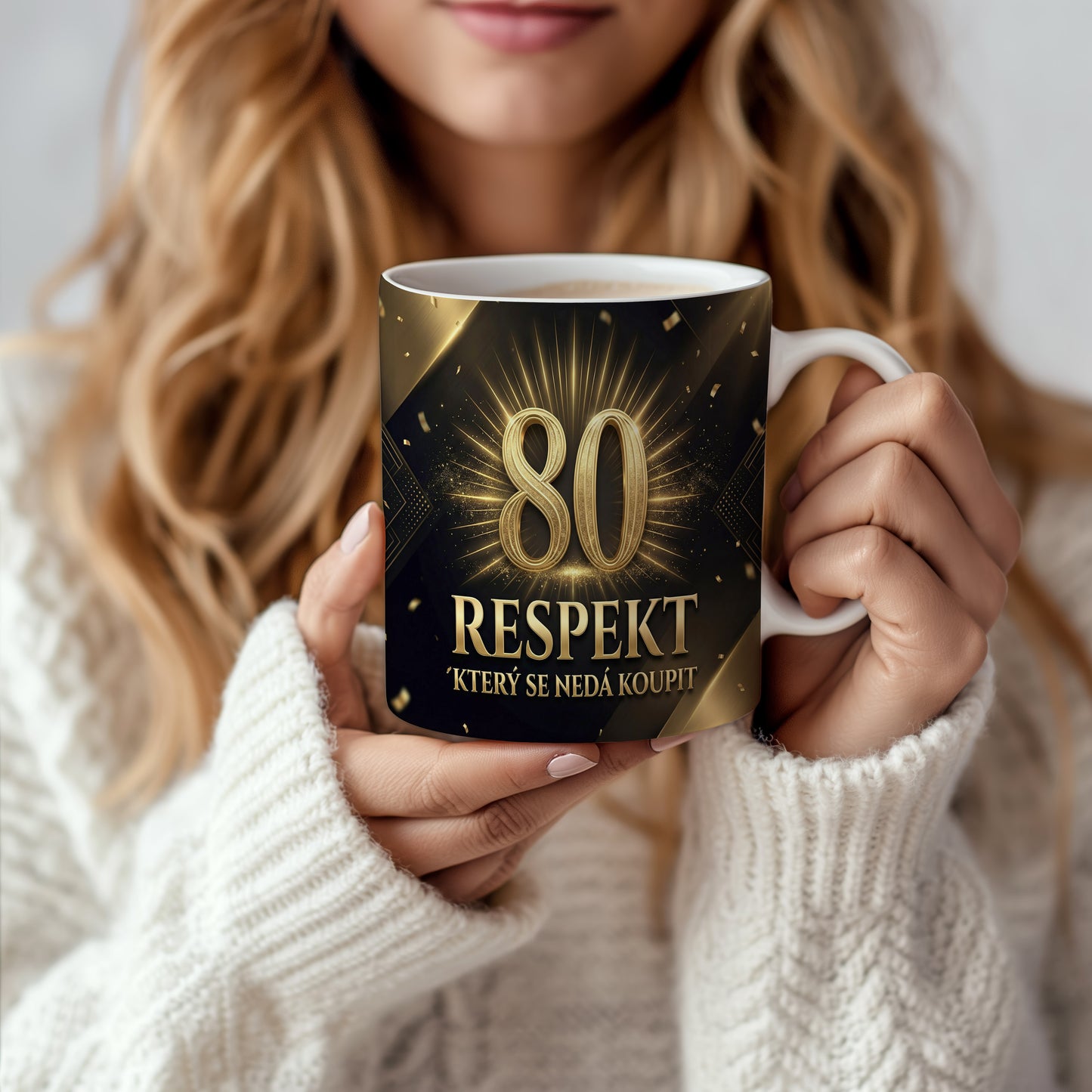 Narozeninový hrnek 80 let – RESPEKT, KTERÝ SE NEDÁ KOUPIT
