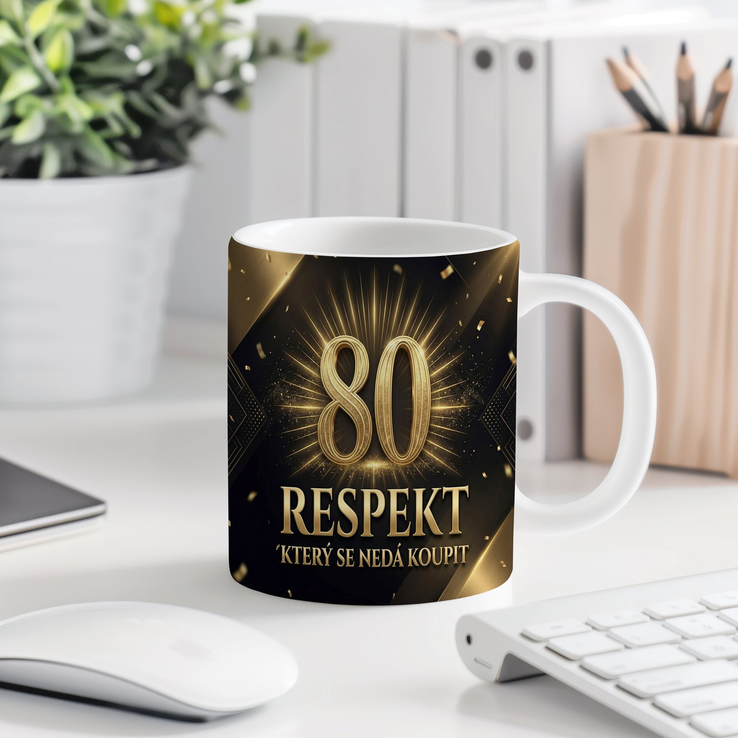 Narozeninový hrnek 80 let – RESPEKT, KTERÝ SE NEDÁ KOUPIT