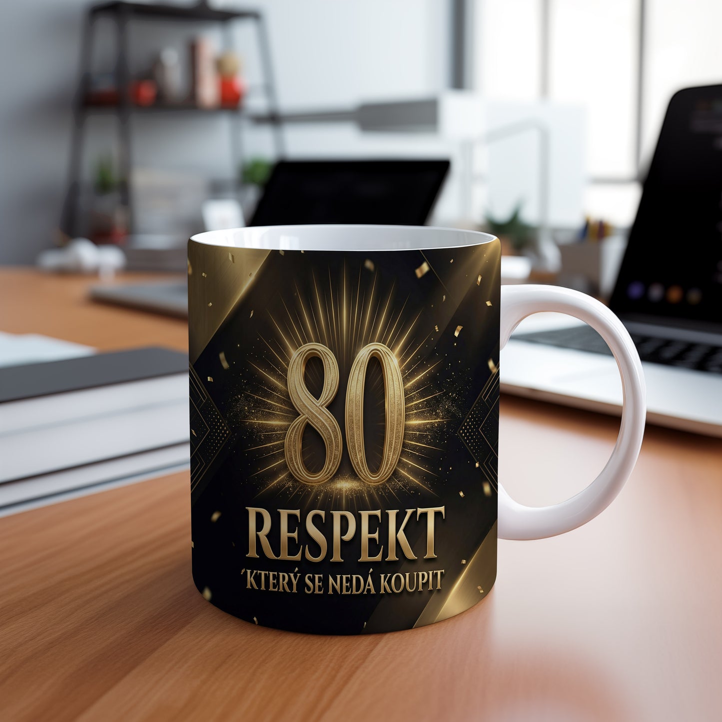 Narozeninový hrnek 80 let – RESPEKT, KTERÝ SE NEDÁ KOUPIT