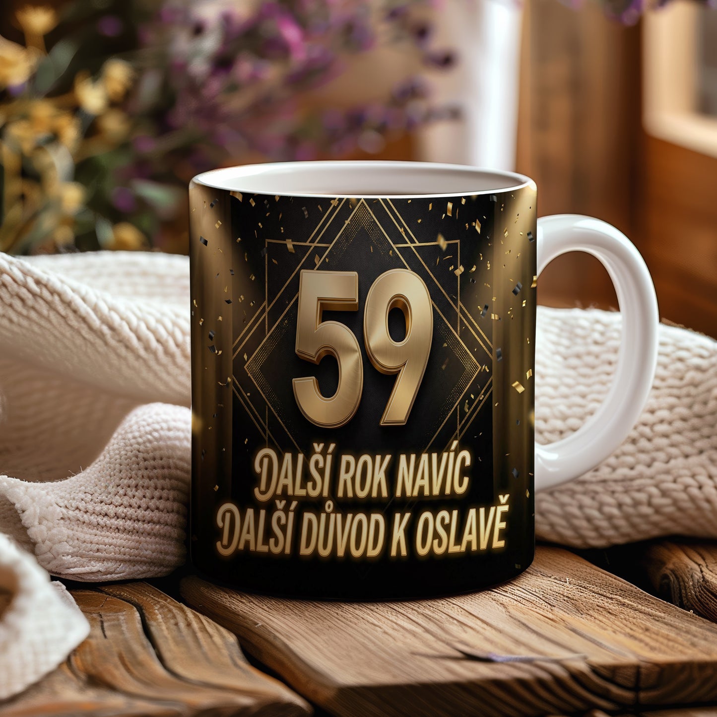Narozeninový hrnek 59 let – DALŠÍ ROK NAVÍC, DALŠÍ DŮVOD K OSLAVĚ