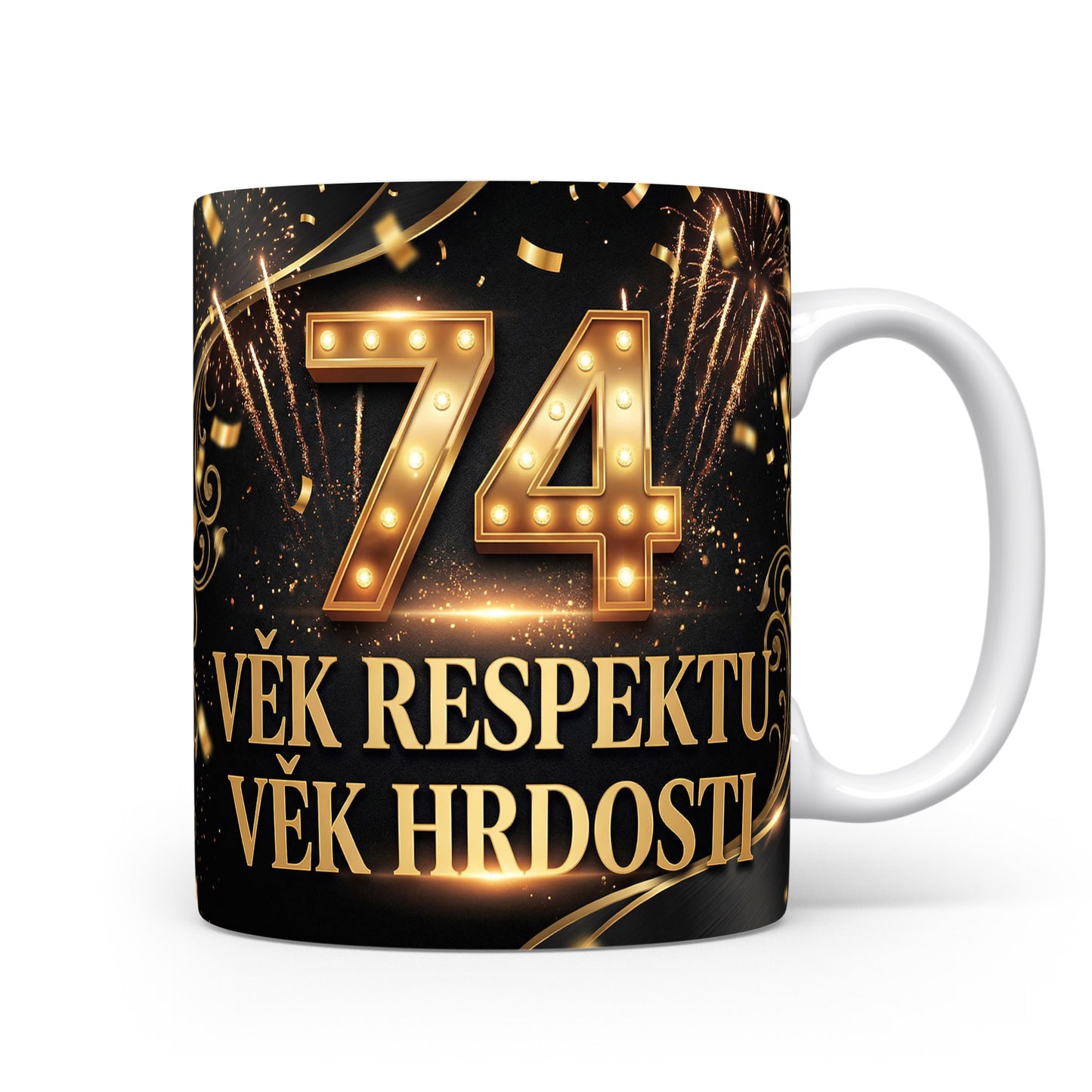 Hrnček s nápisem VĚK RESPEKTU VĚK HRDOSTI