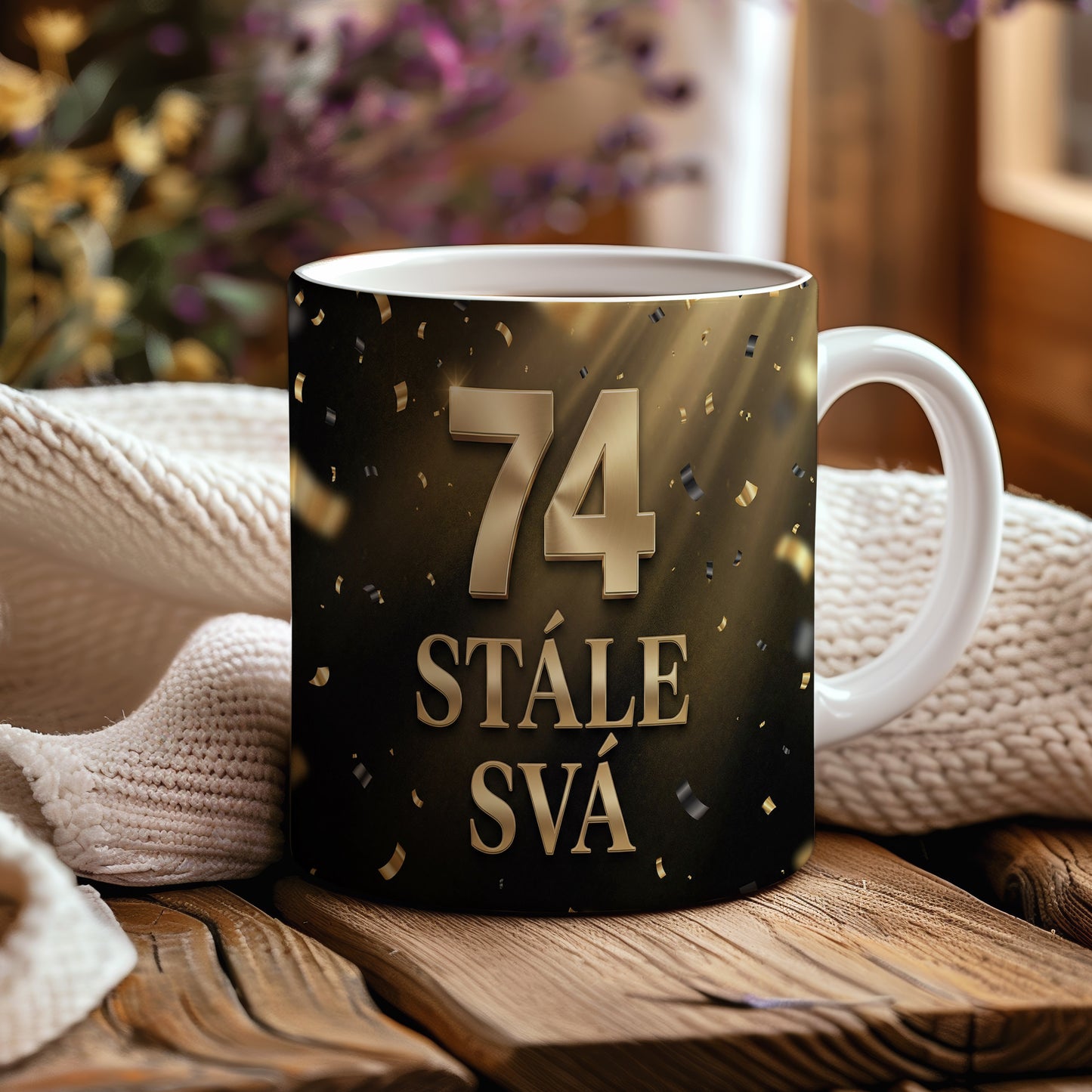 Narozeninový hrnek 74 let – STÁLE SVÁ