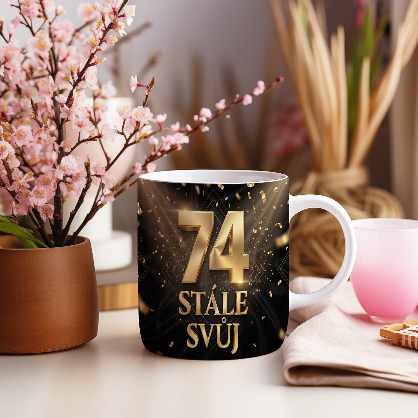Narozeninový hrnek 74 let – STÁLE SVŮJ
