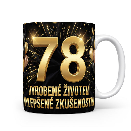 Narozeninový hrnek s číslem 78