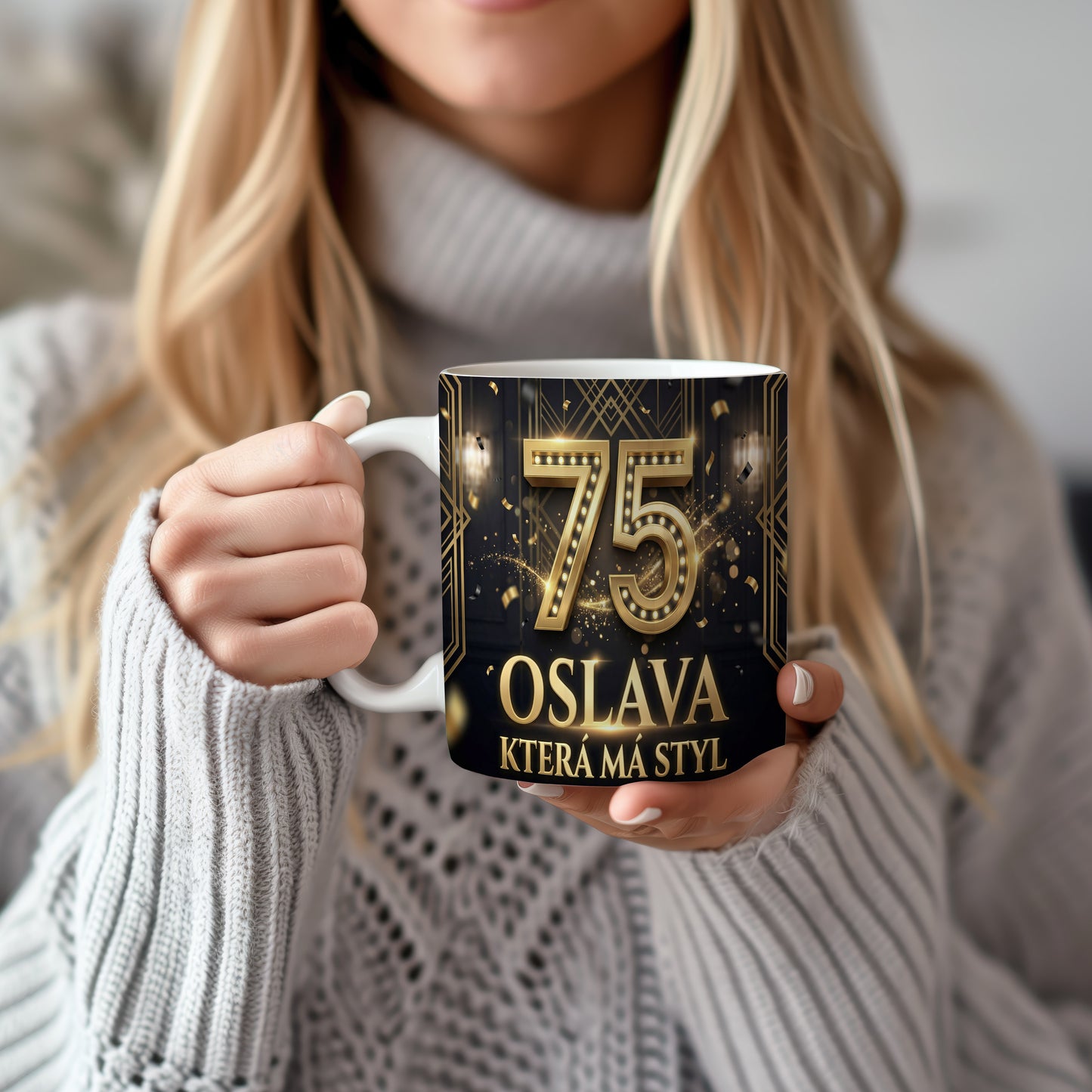 Narozeninový hrnek 75 let – OSLAVA KTERÁ MÁ STYL