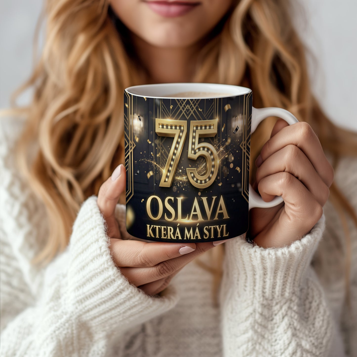 Narozeninový hrnek 75 let – OSLAVA KTERÁ MÁ STYL
