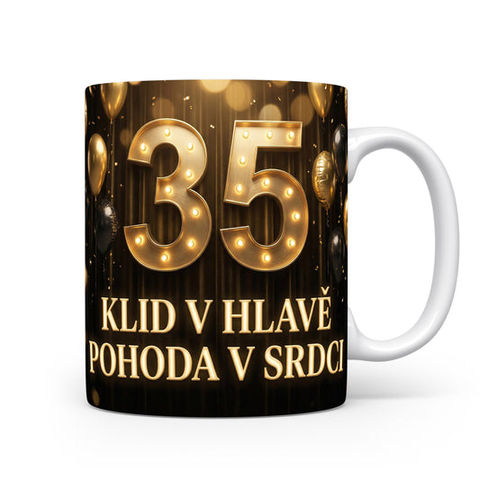 Narozeninový hrnek s číslem 35