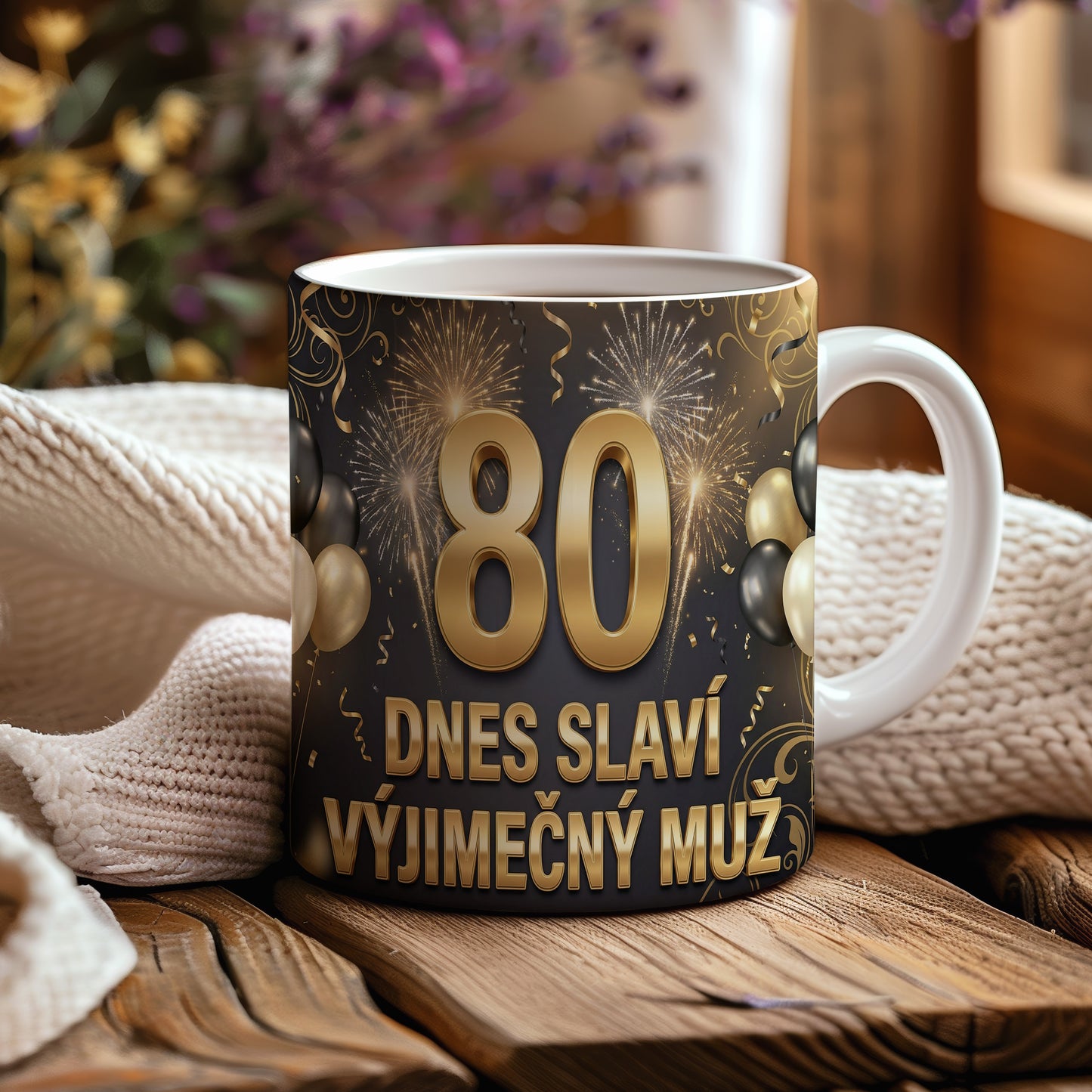 Narozeninový hrnek 80 let – DNES SLAVÍ VÝJIMEČNÝ MUŽ