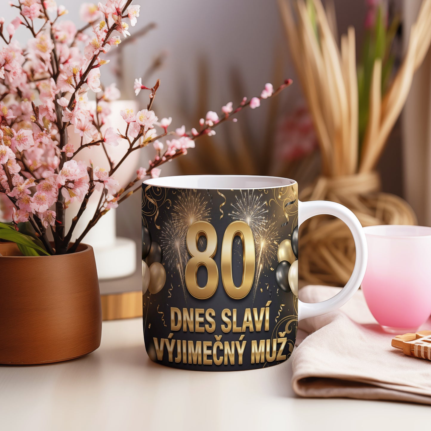 Narozeninový hrnek 80 let – DNES SLAVÍ VÝJIMEČNÝ MUŽ