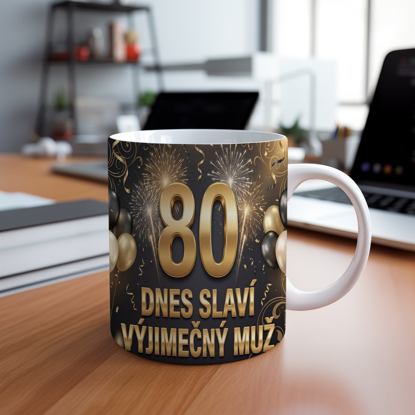 Narozeninový hrnek 80 let – DNES SLAVÍ VÝJIMEČNÝ MUŽ