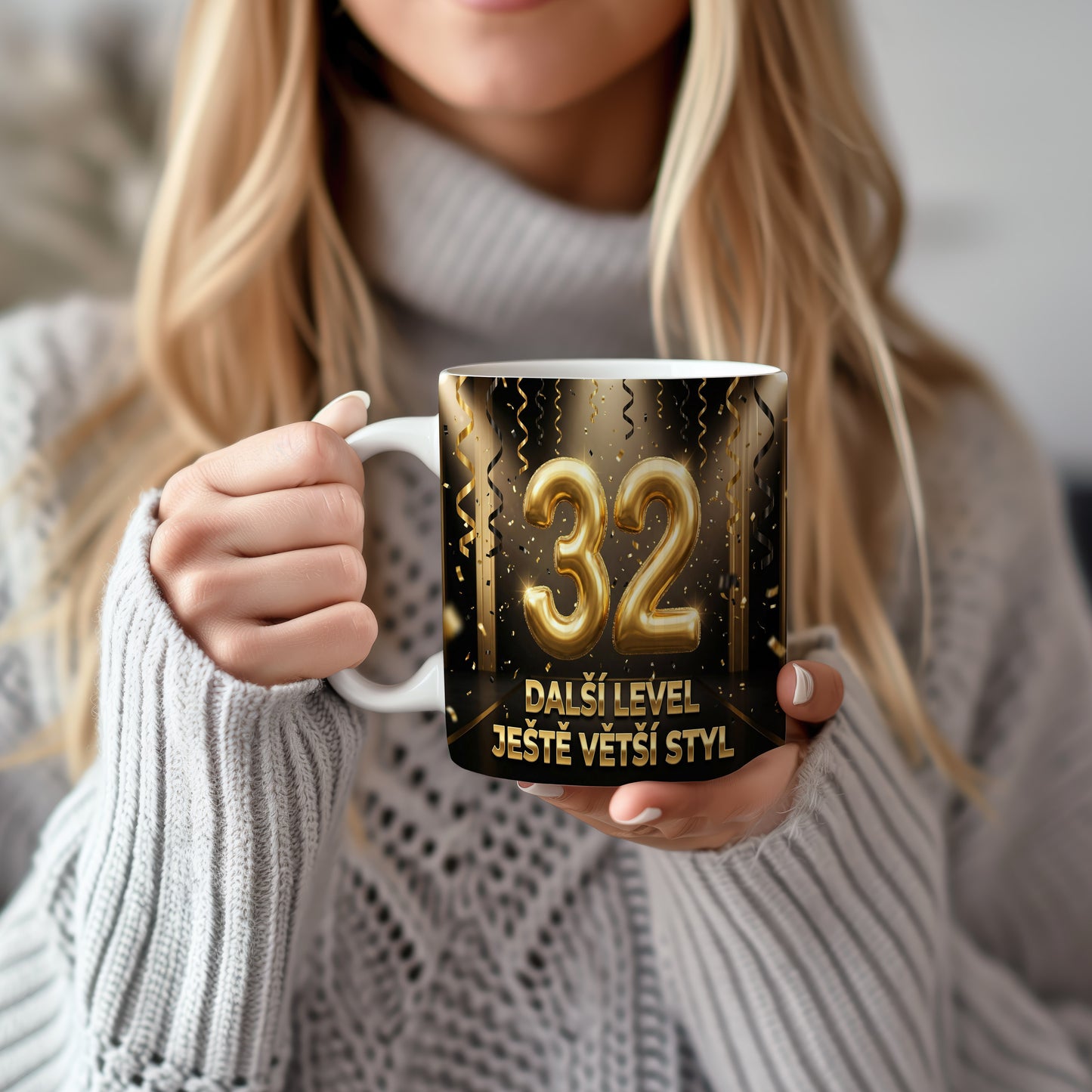 Narozeninový hrnek 32 let – DALŠÍ LEVEL JEŠTĚ VĚTŠÍ STYL