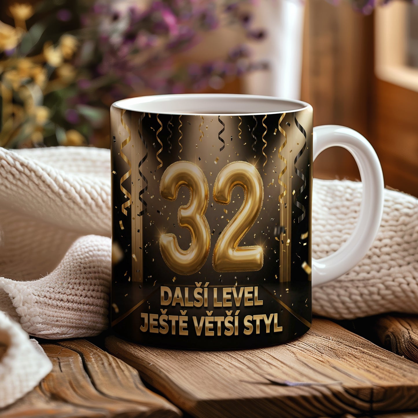 Narozeninový hrnek 32 let – DALŠÍ LEVEL JEŠTĚ VĚTŠÍ STYL