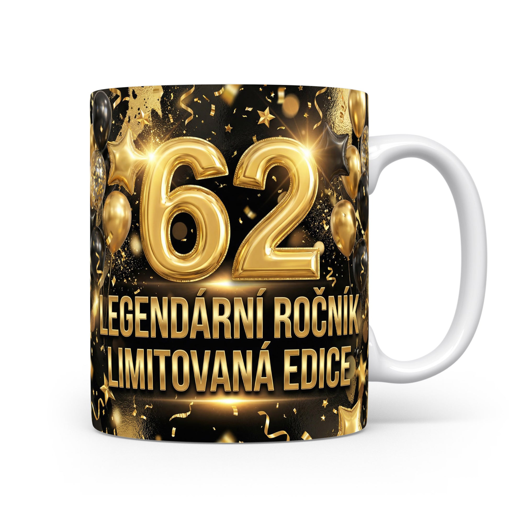 Hrnček s číslem 62 a nápisem Legendární ročník