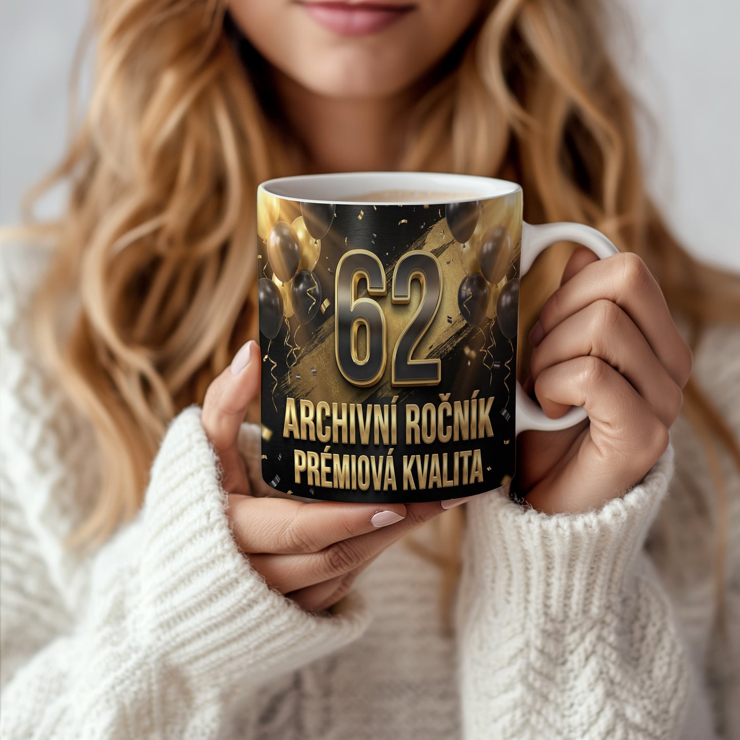 Narozeninový hrnek 62 let – ARCHIVNÍ ROČNÍK PRÉMIOVÁ KVALITA