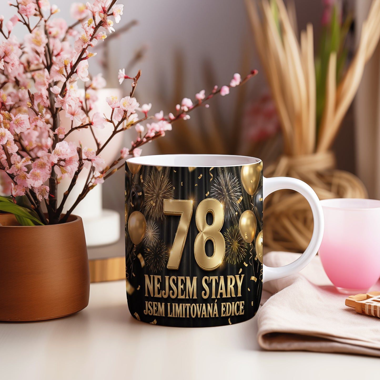 Narozeninový hrnek 78 let – NEJSEM STARÝ, JSEM LIMITOVANÁ EDICE