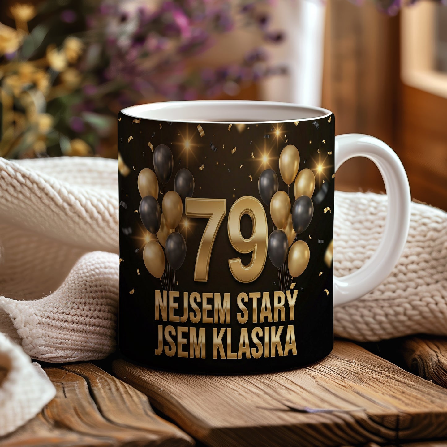 Narozeninový hrnek 79 let – NEJSEM STARÝ JSEM KLASIKA