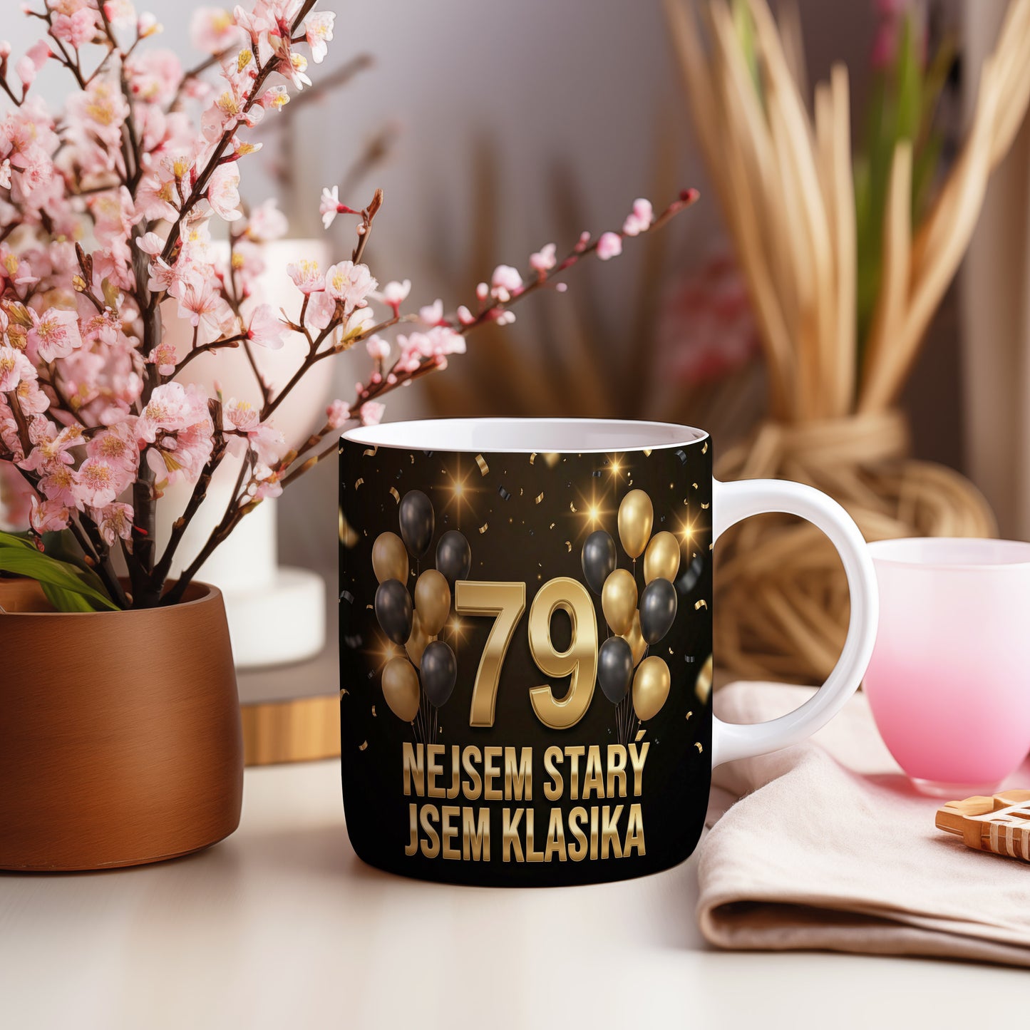 Narozeninový hrnek 79 let – NEJSEM STARÝ JSEM KLASIKA