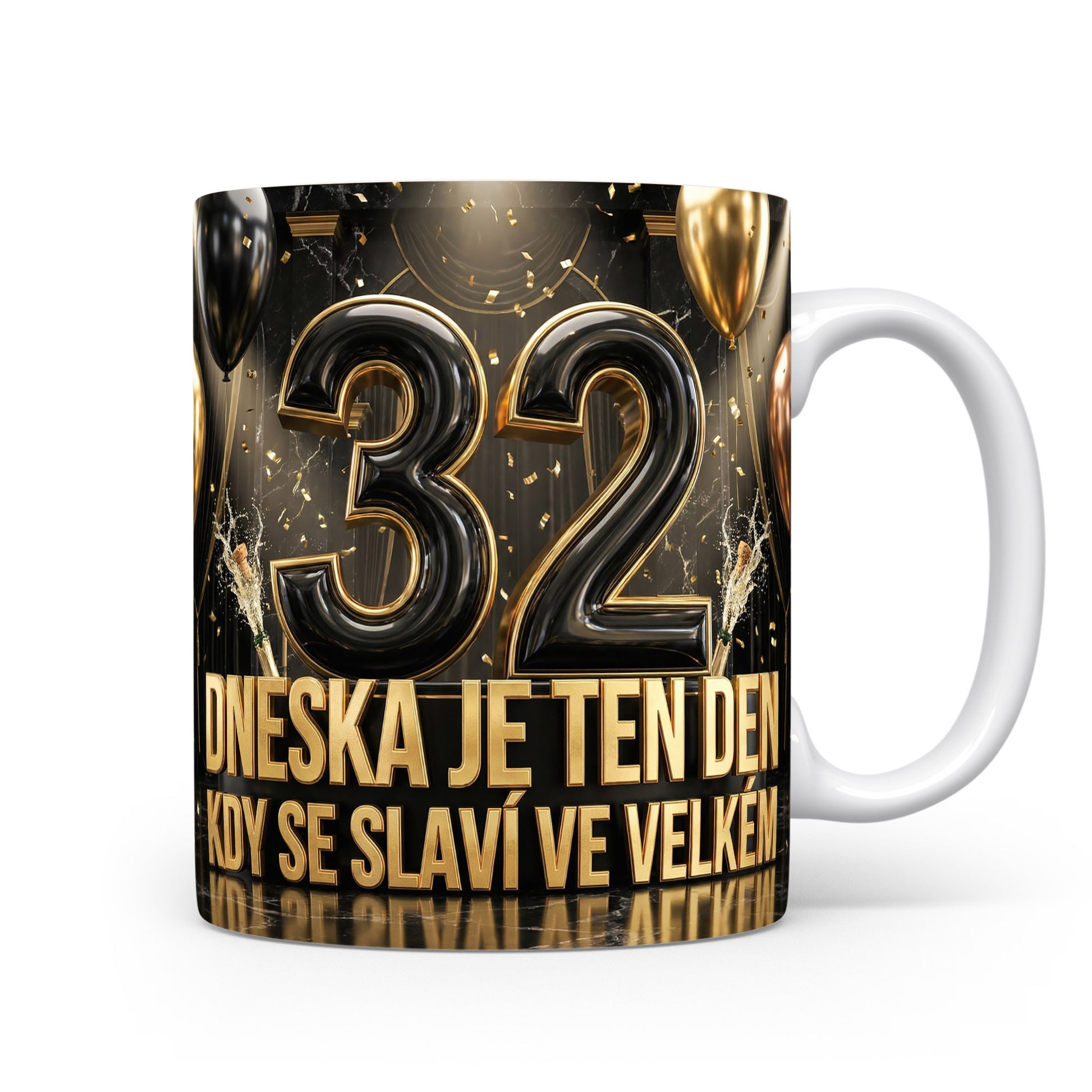 Narozeninový hrnek s číslem 32