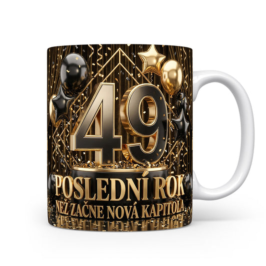 Narozeninový hrnek s číslem 49