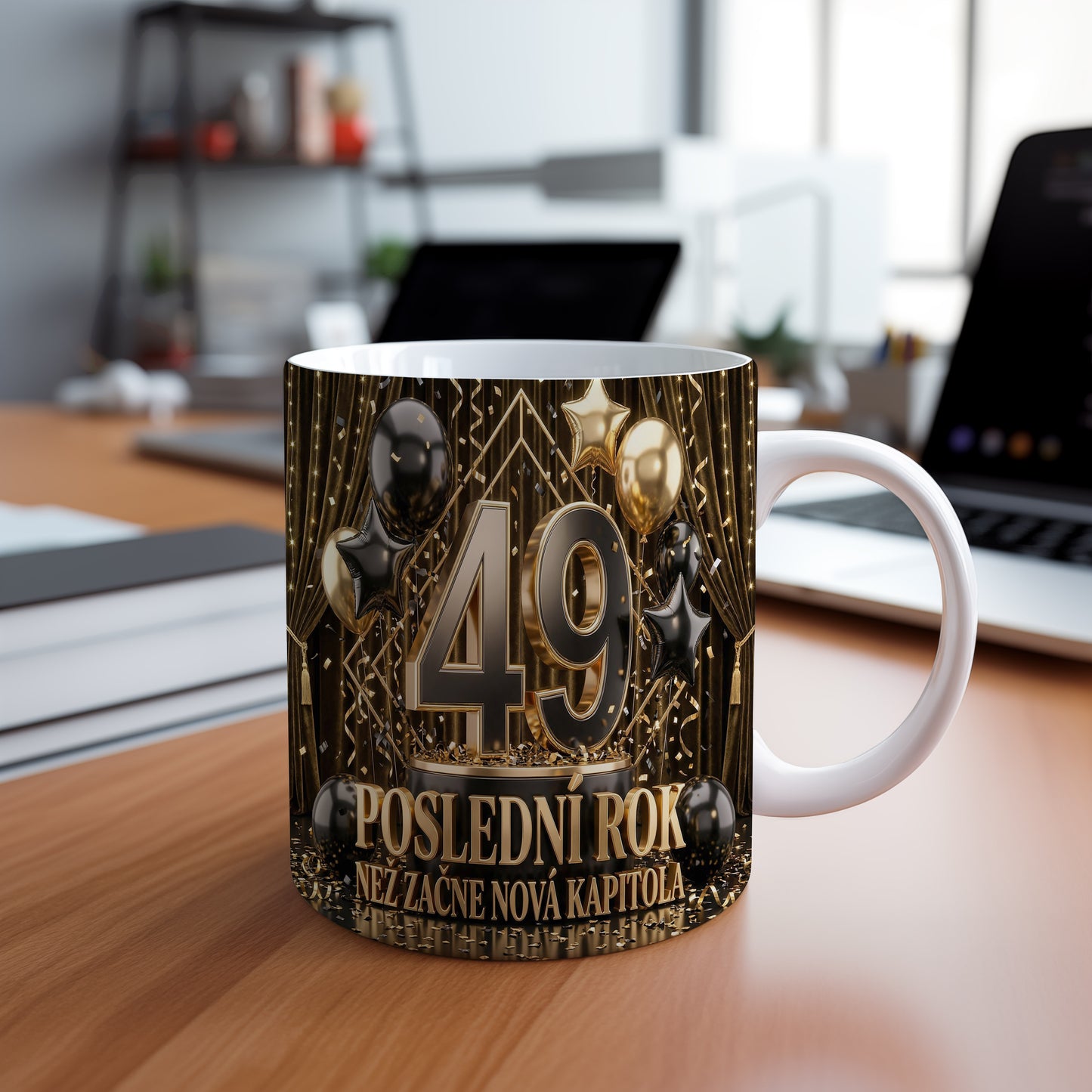 Narozeninový hrnek 49 let – POSLEDNÍ ROK NEŽ ZAČNE NOVÁ KAPITOLA