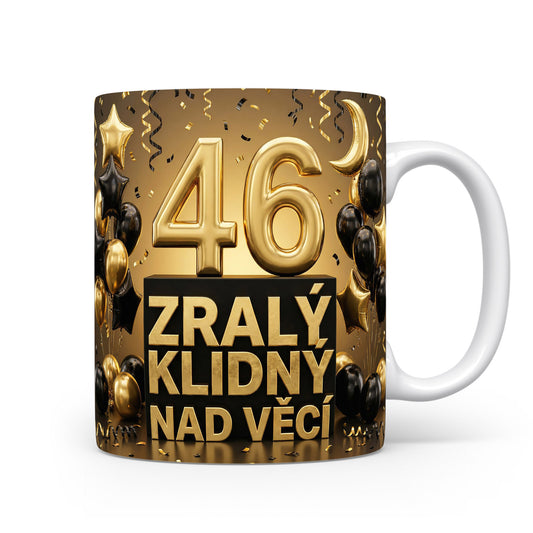 Narozeninový hrnek s číslem 46
