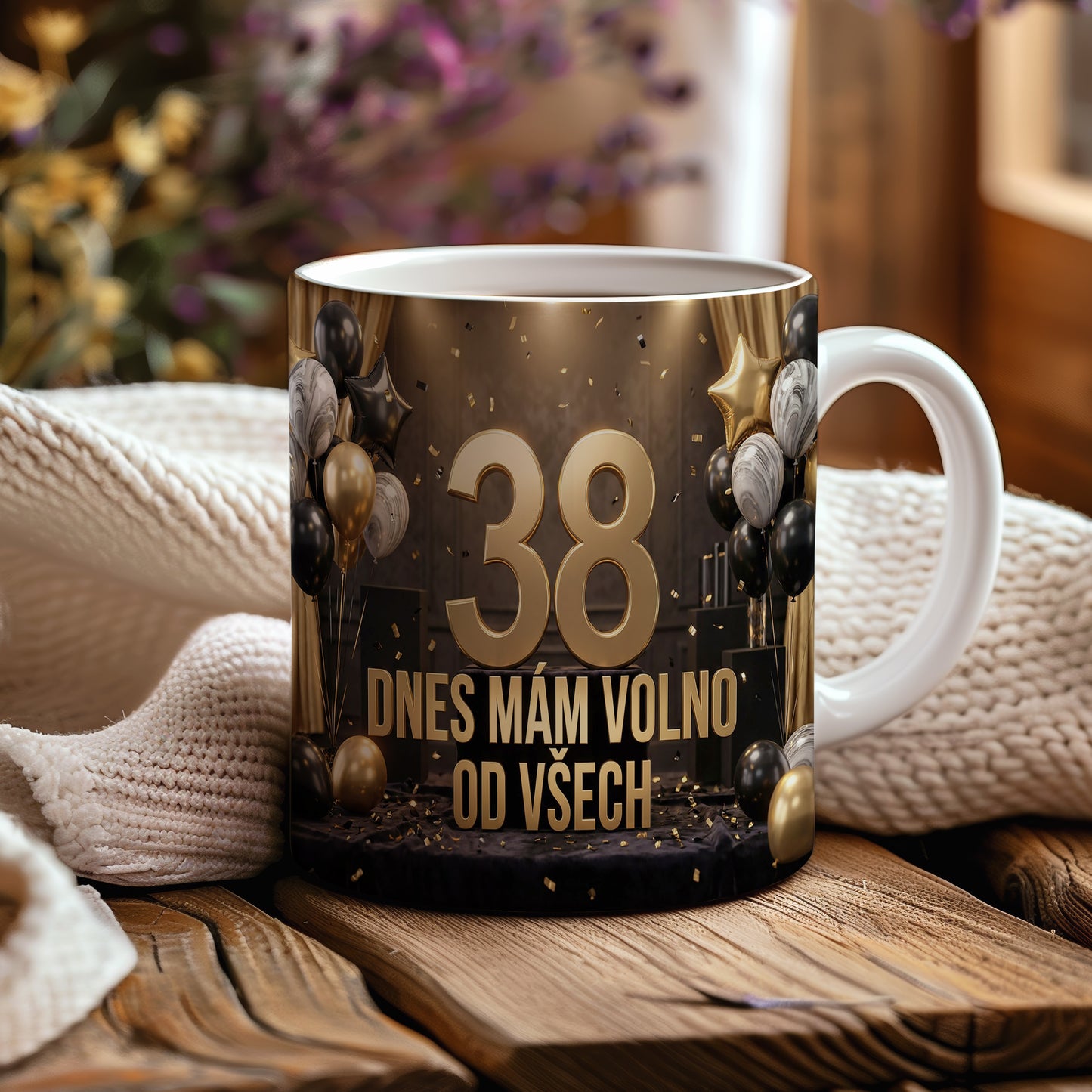 Narozeninový hrnek 38 let – DNES MÁM VOLNO OD VŠECH