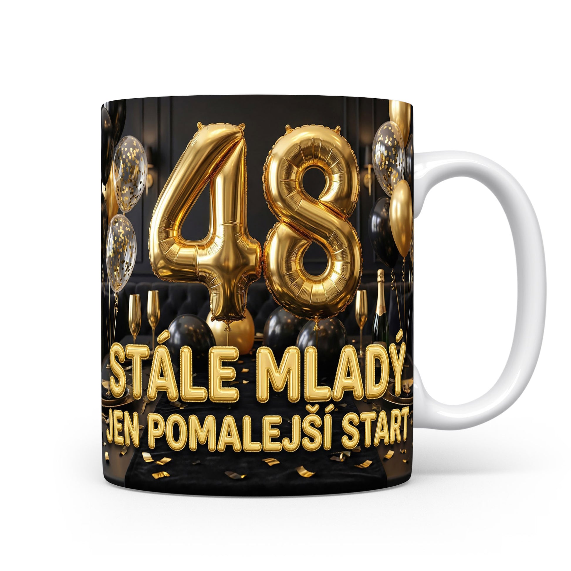 Narozeninový hrnek s číslem 48