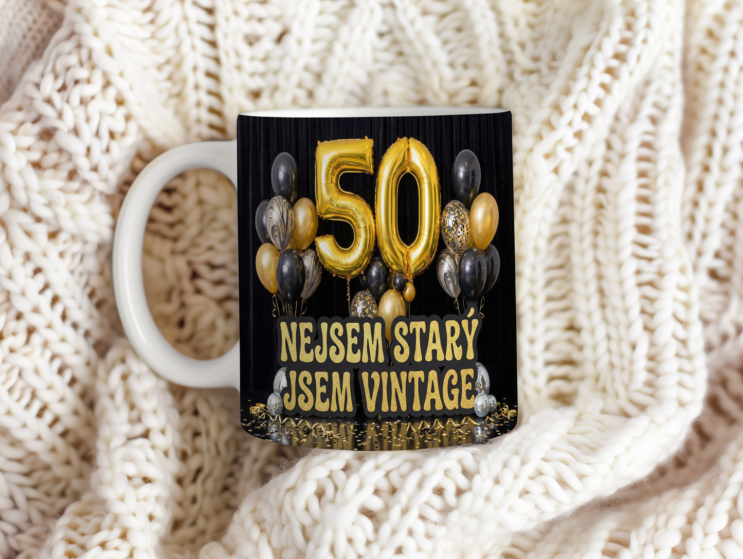 Narozeninový hrnek 50 let – NEJSEM STARÝ, JSEM VINTAGE