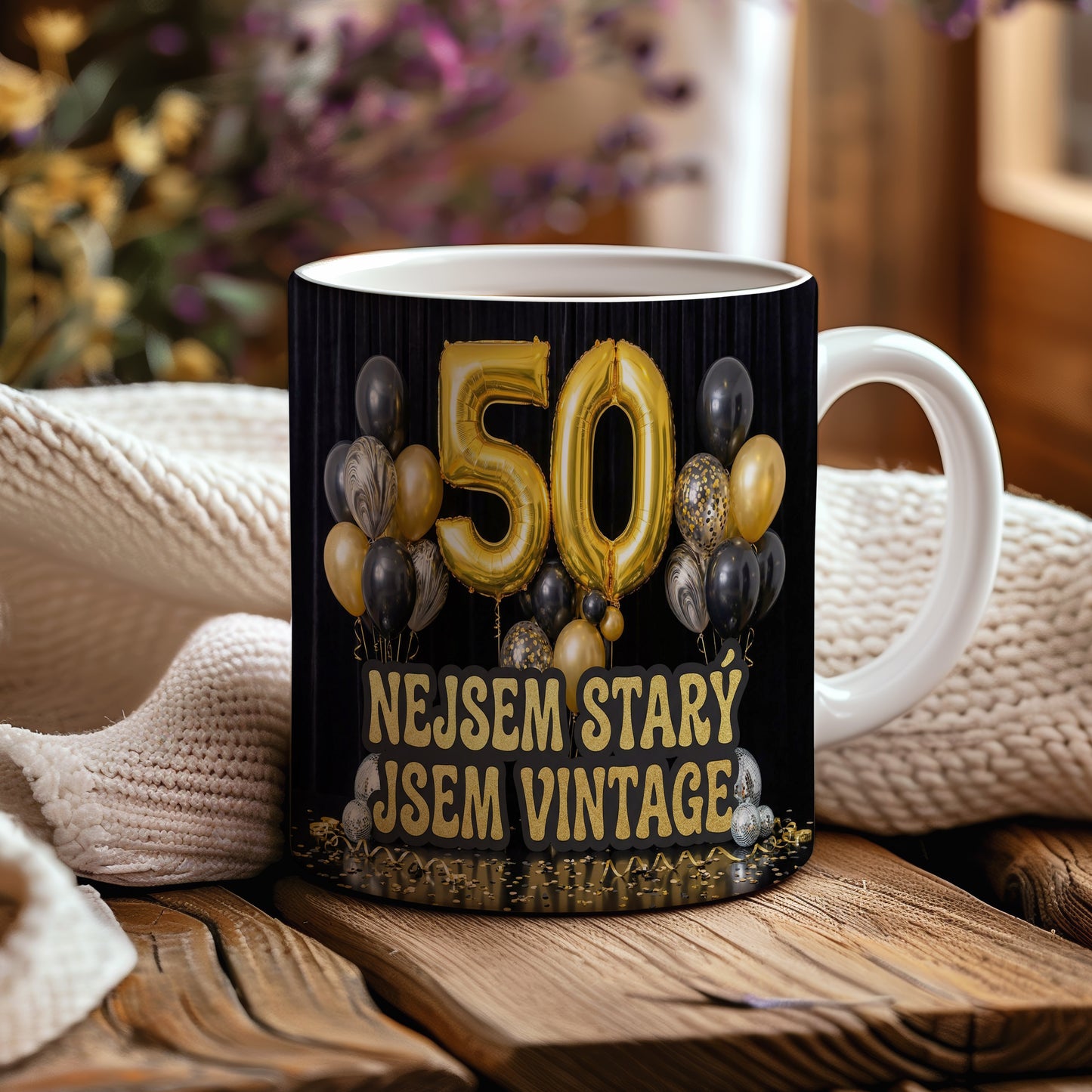 Narozeninový hrnek 50 let – NEJSEM STARÝ, JSEM VINTAGE