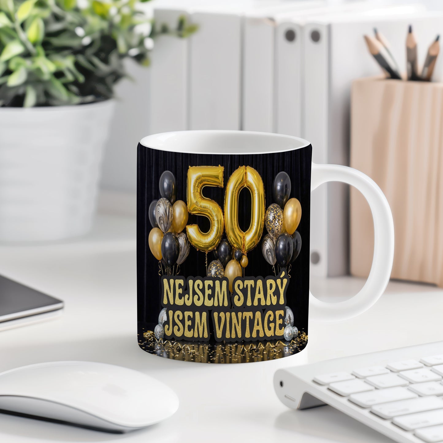Narozeninový hrnek 50 let – NEJSEM STARÝ, JSEM VINTAGE