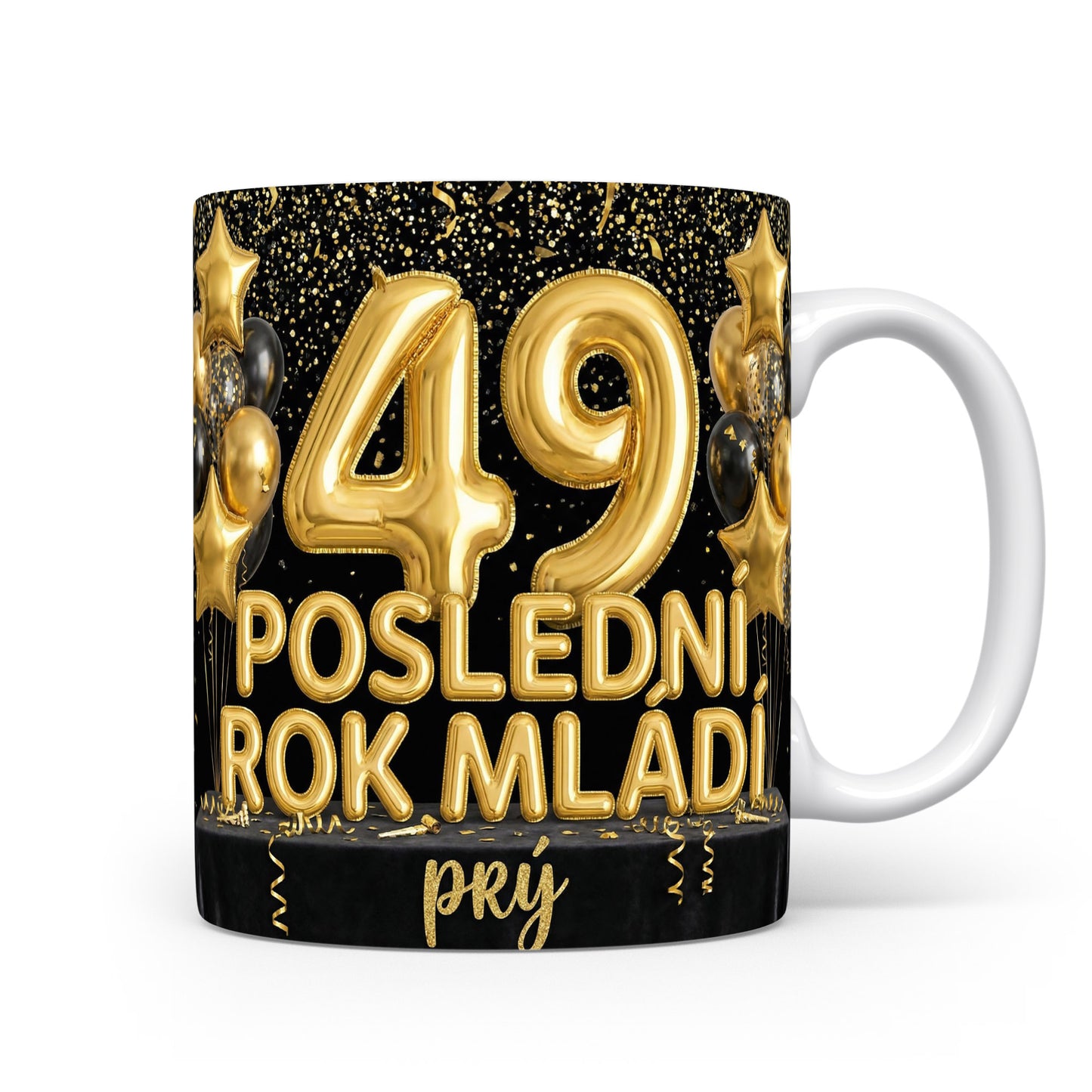 Hrnček s nápisem Poslední rok mládí