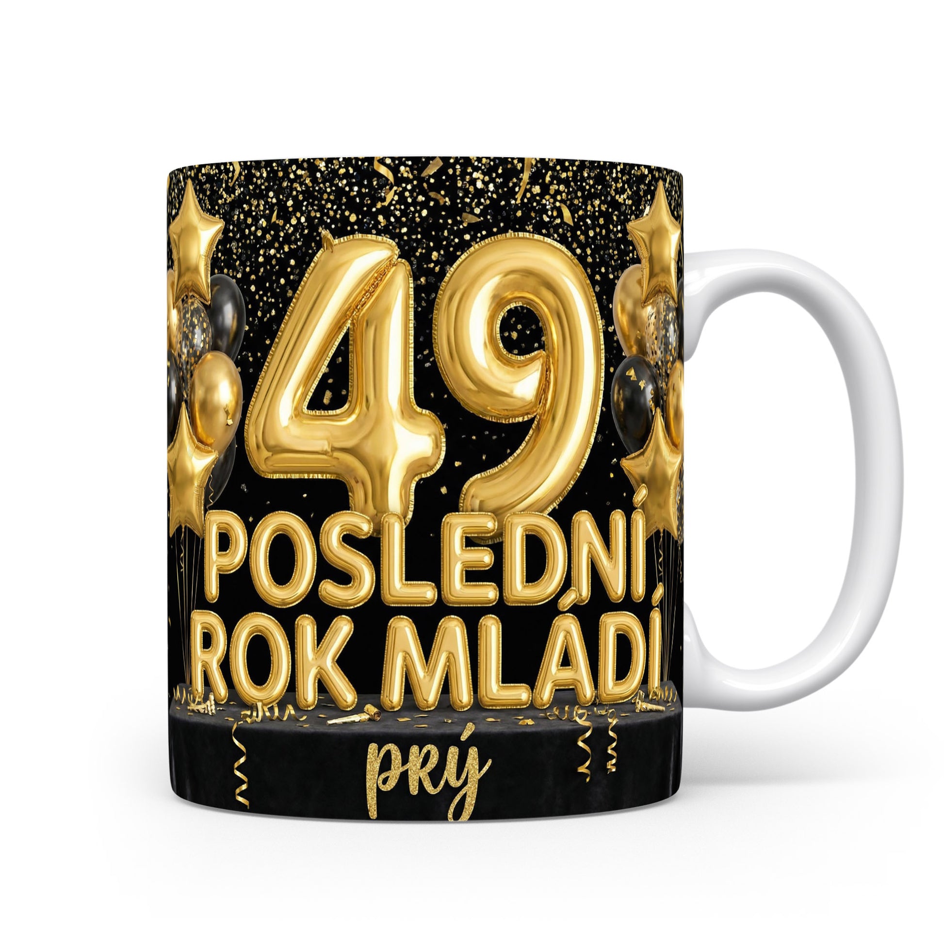 Hrnček s nápisem Poslední rok mládí