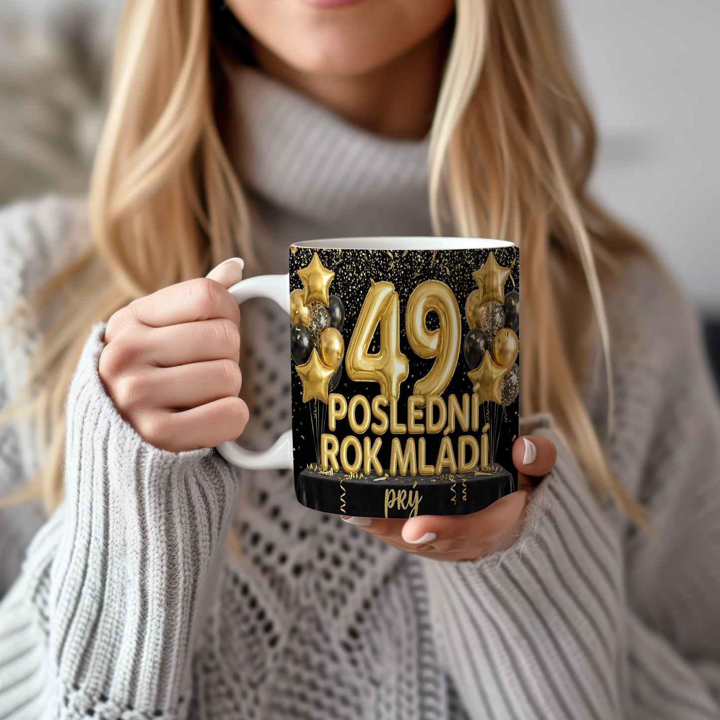 Narozeninový hrnek 49 let – POSLEDNÍ ROK MLÁDÍ prý