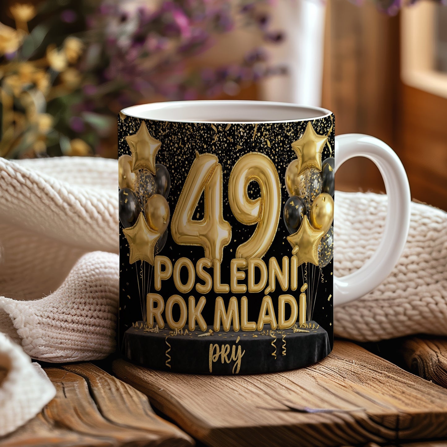 Narozeninový hrnek 49 let – POSLEDNÍ ROK MLÁDÍ prý