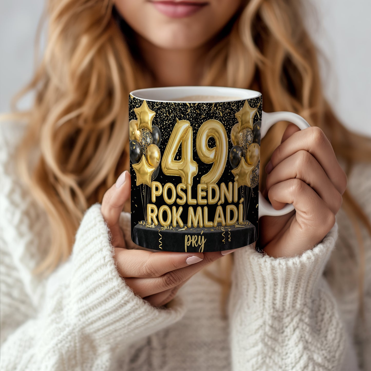 Narozeninový hrnek 49 let – POSLEDNÍ ROK MLÁDÍ prý