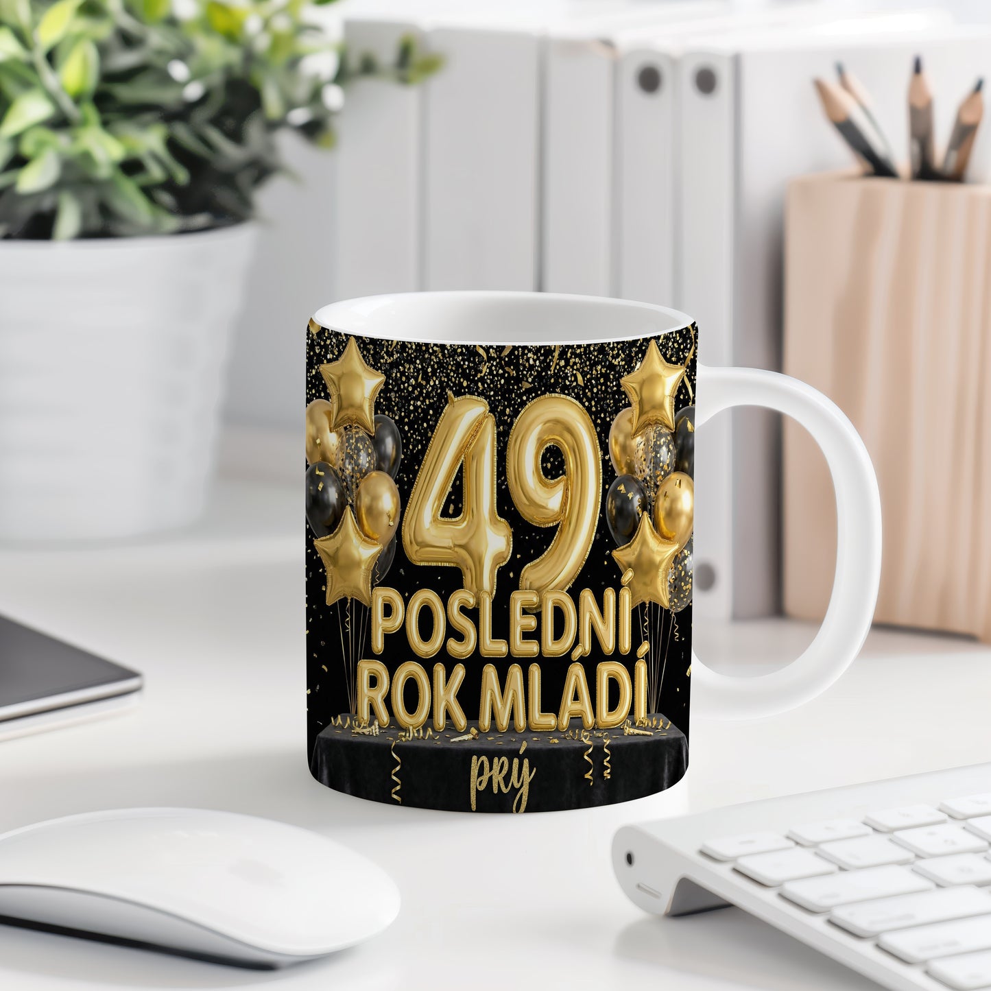 Narozeninový hrnek 49 let – POSLEDNÍ ROK MLÁDÍ prý