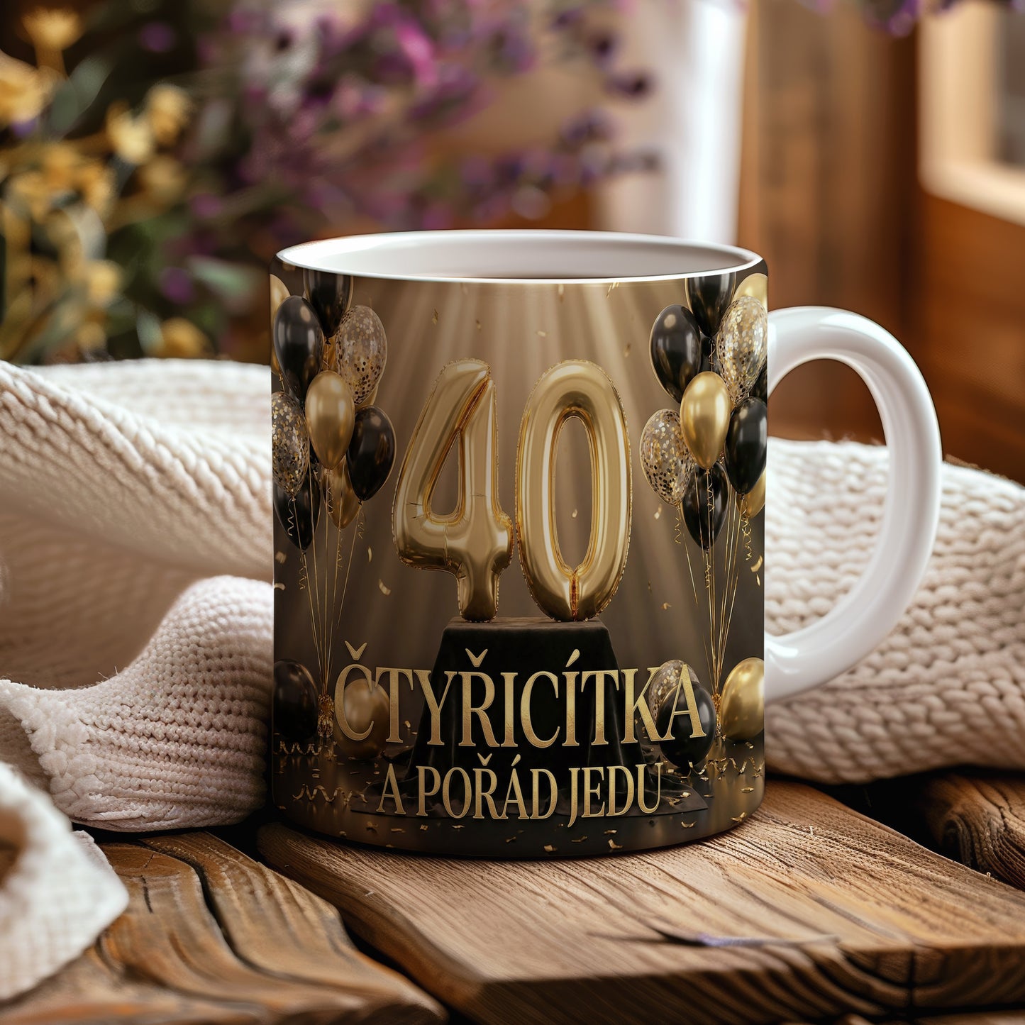 Narozeninový hrnek 40 let – ČTYŘICÍTKA A POŘÁD JEDU