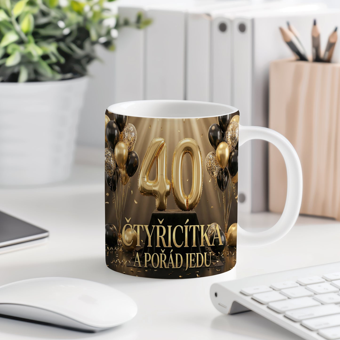 Narozeninový hrnek 40 let – ČTYŘICÍTKA A POŘÁD JEDU