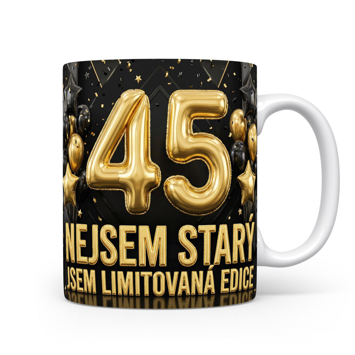 Narozeninový hrnek s číslem 45