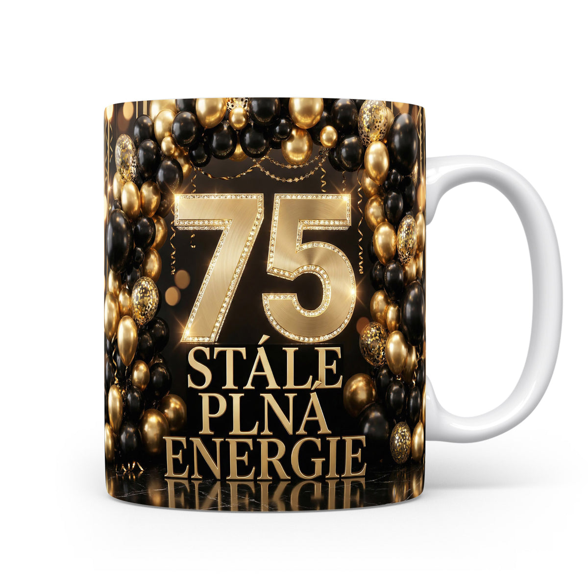 Hrnček s nápisem STÁLE PLNÁ ENERGIE