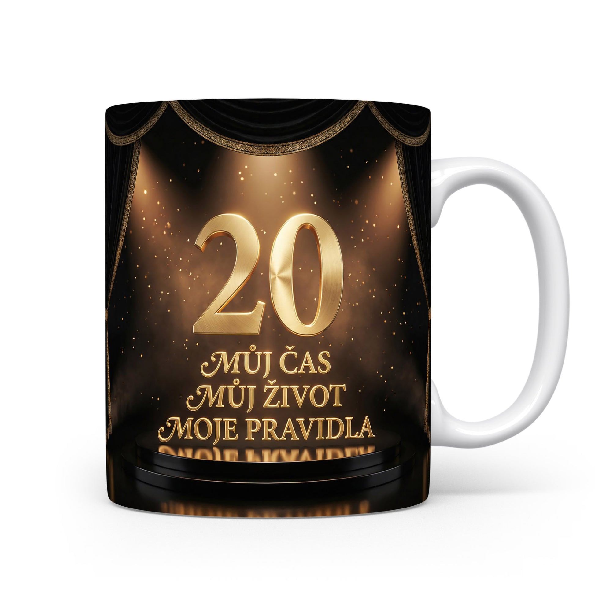 Hrnček s nápisem k 20. narozeninám