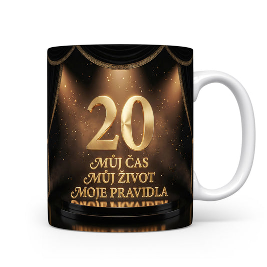 Hrnček s nápisem k 20. narozeninám