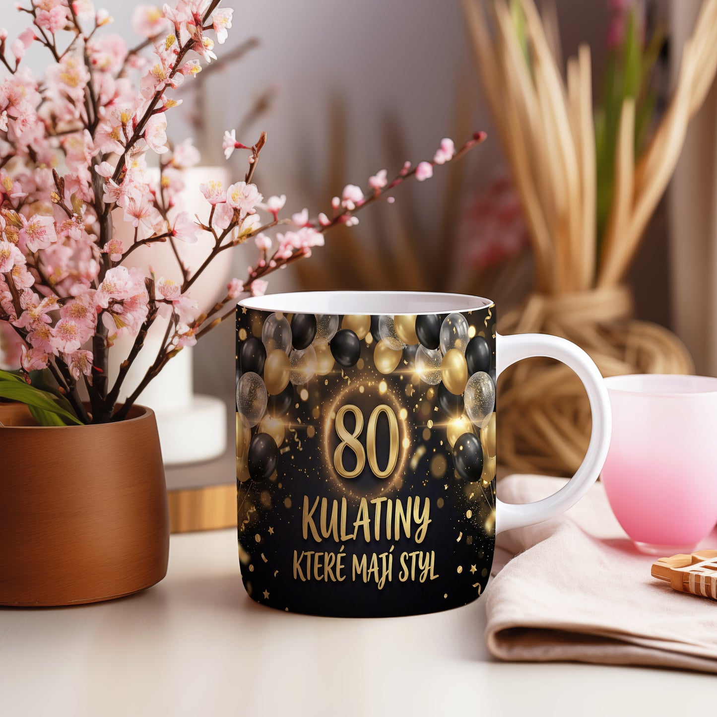 Narozeninový hrnek 80 let – KULATINY KTERÉ MAJÍ STYL
