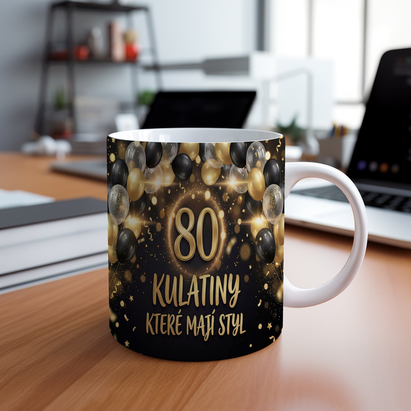 Narozeninový hrnek 80 let – KULATINY KTERÉ MAJÍ STYL